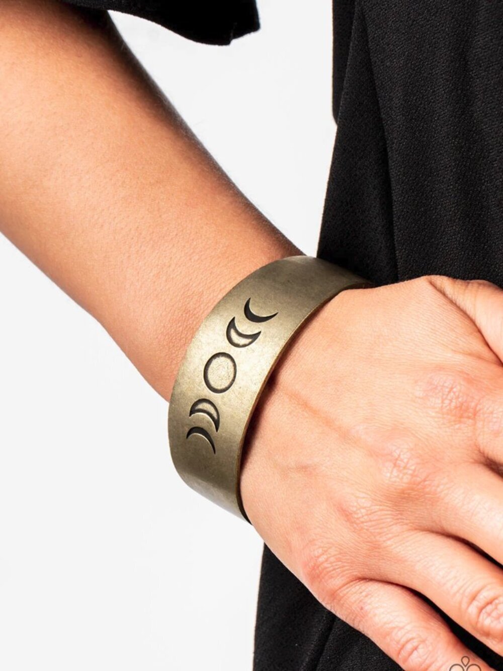 Lunar Effect - Brass Bracelet - Vintage - Picture 1 of 4